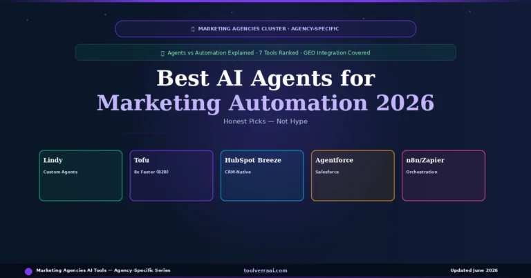 Best AI agents for marketing automation 2026 — Lindy, Tofu, HubSpot Breeze, Agentforce compared