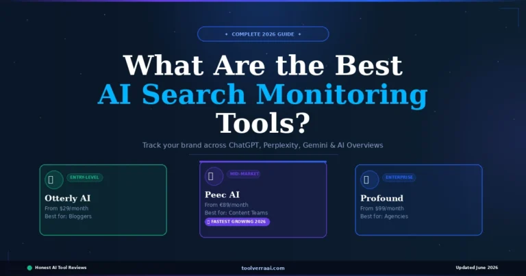 What are the best AI search monitoring tools 2026 — ToolVerraAI