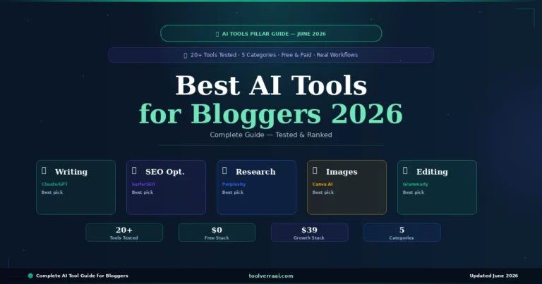 Best AI tools for bloggers 2026 — complete guide tested and ranked