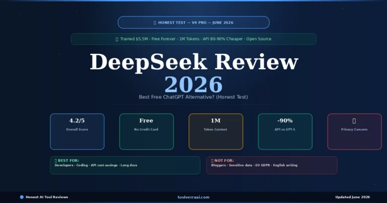 DeepSeek review 2026 — is it the best free ChatGPT alternative for bloggers?