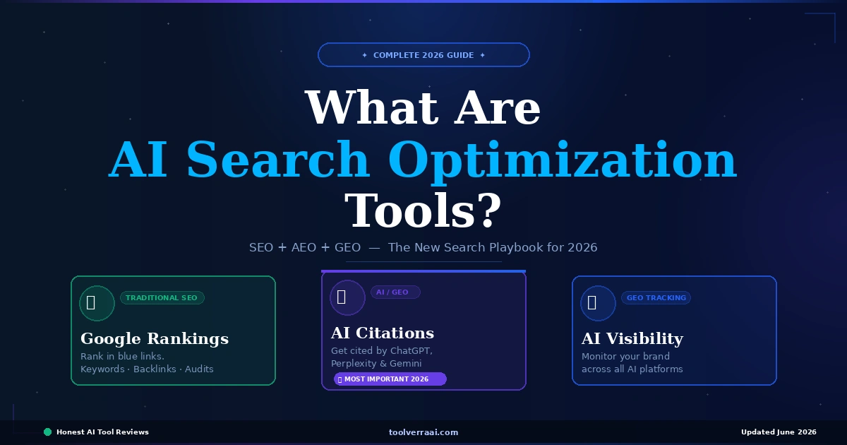 What are AI search optimization tools — complete guide 2026