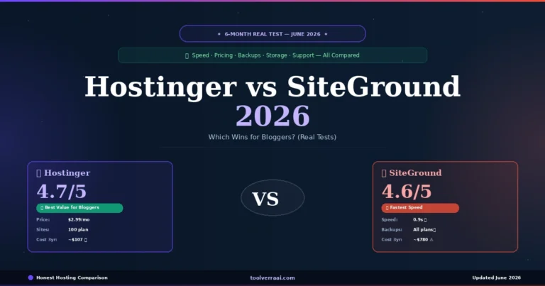 Hostinger vs SiteGround 2026 — which budget WordPress host wins for bloggers?
