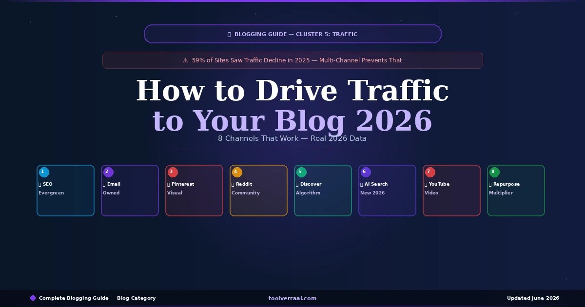 How to drive traffic to your blog in 2026 — 8 channels that work
