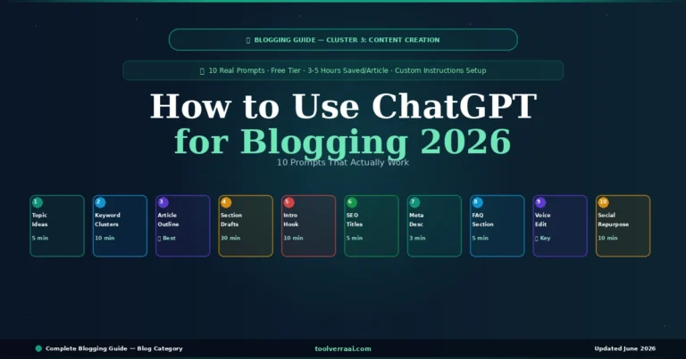 How to use ChatGPT for blogging in 2026 — 10 prompts that work