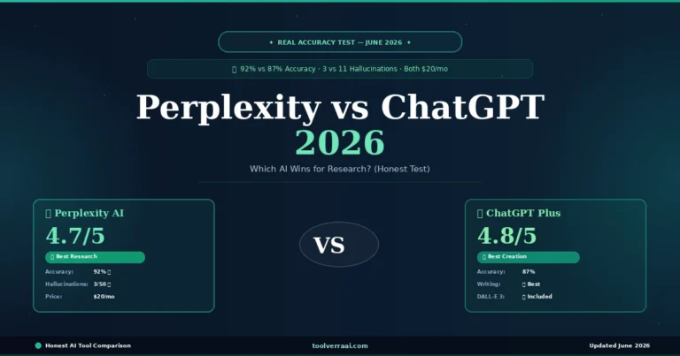 Perplexity vs ChatGPT 2026 — which AI wins for research and bloggers?