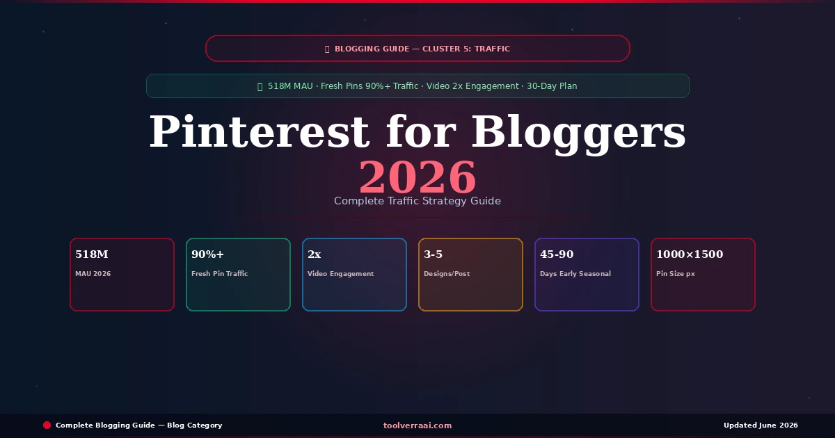 Pinterest for bloggers 2026 — complete traffic strategy guide with 8 steps