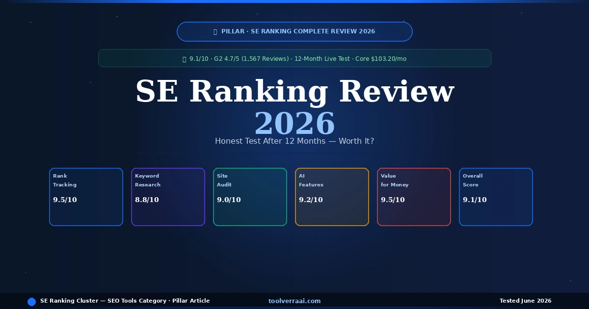 SE Ranking review 2026 - rating 4.6 out of 5 - is it worth 103 dollars per month for bloggers