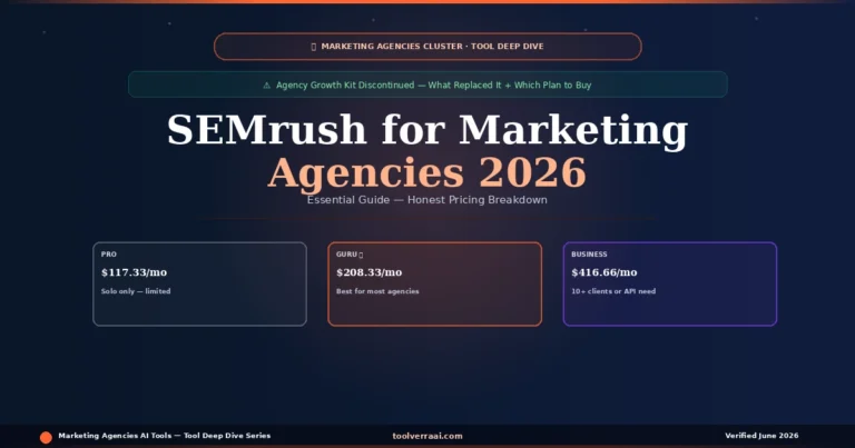SEMrush for marketing agencies 2026 — Pro vs Guru vs Business plan comparison