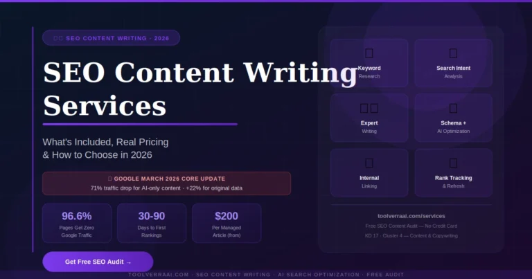 SEO Content Writing Services 2026 — ToolVerraAI