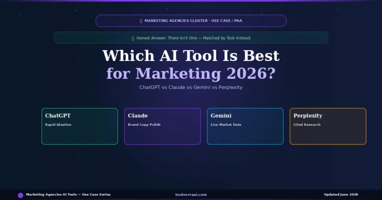 Which AI tool is best for marketing 2026 — ChatGPT vs Claude vs Gemini vs Perplexity
